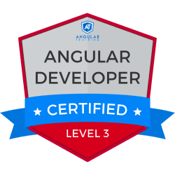 Angular Level 3 certification badge